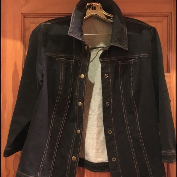 black denim jacket size 4